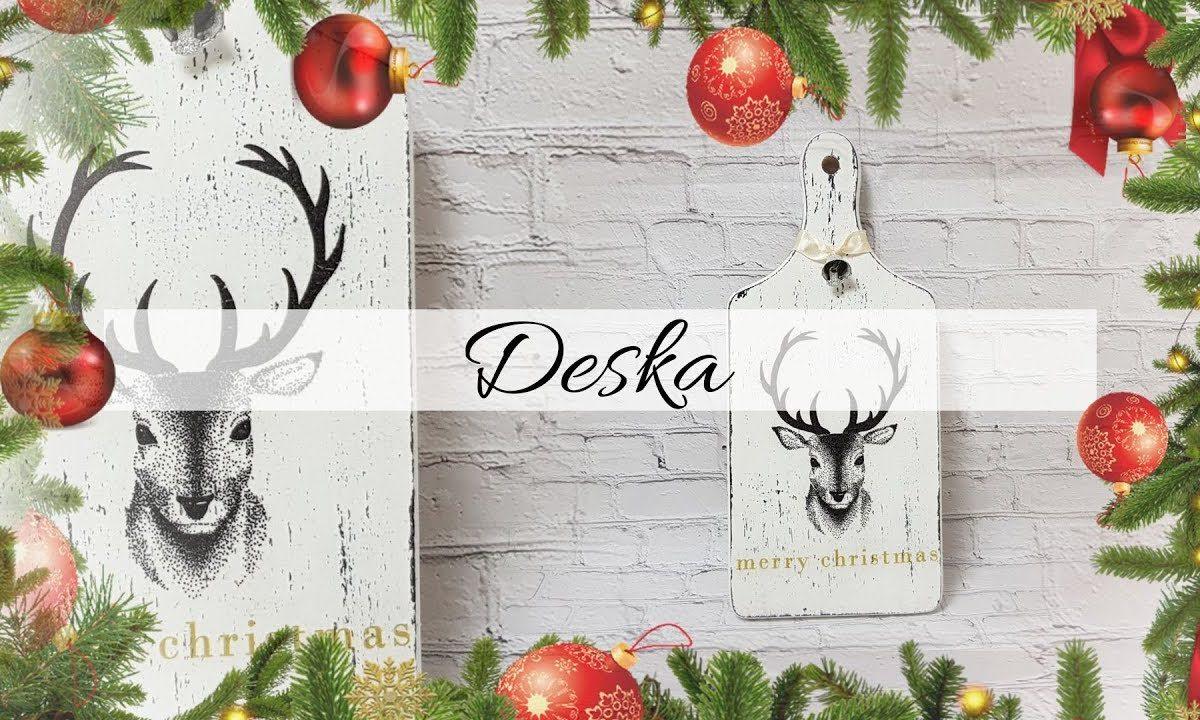 #191 Deska z jeleniem #decoupage #tutorial