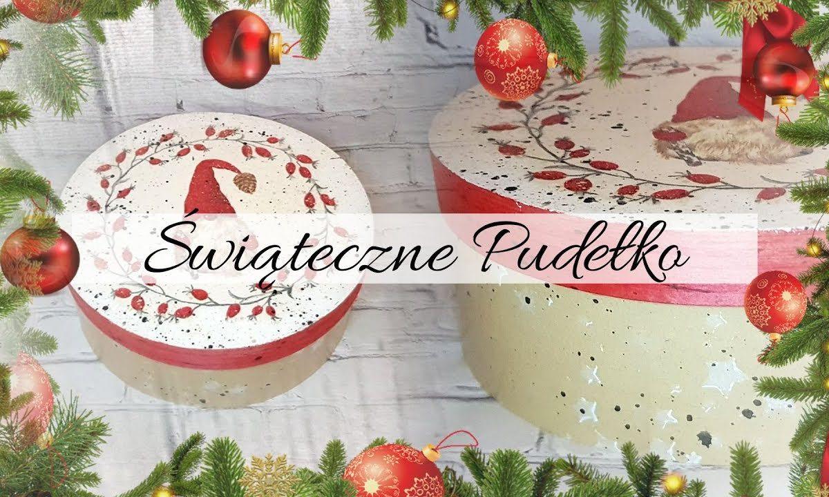 #192 Świąteczne pudełko #christmasbox #tutorial #decoupage
