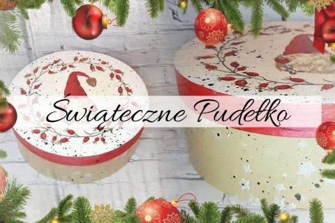 #192 Świąteczne pudełko #christmasbox #tutorial #decoupage