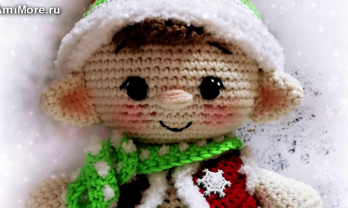 Амигуруми: схема Эльф рождественский. Игрушки вязаные крючком — Free crochet patterns.