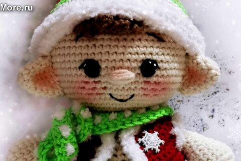 Амигуруми: схема Эльф рождественский. Игрушки вязаные крючком — Free crochet patterns.