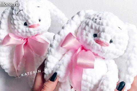 Амигуруми: схема Крошка Зайка. Игрушки вязаные крючком — Free crochet patterns.