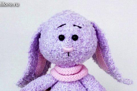 Амигуруми: схема Лиловый зайка. Игрушки вязаные крючком — Free crochet patterns.