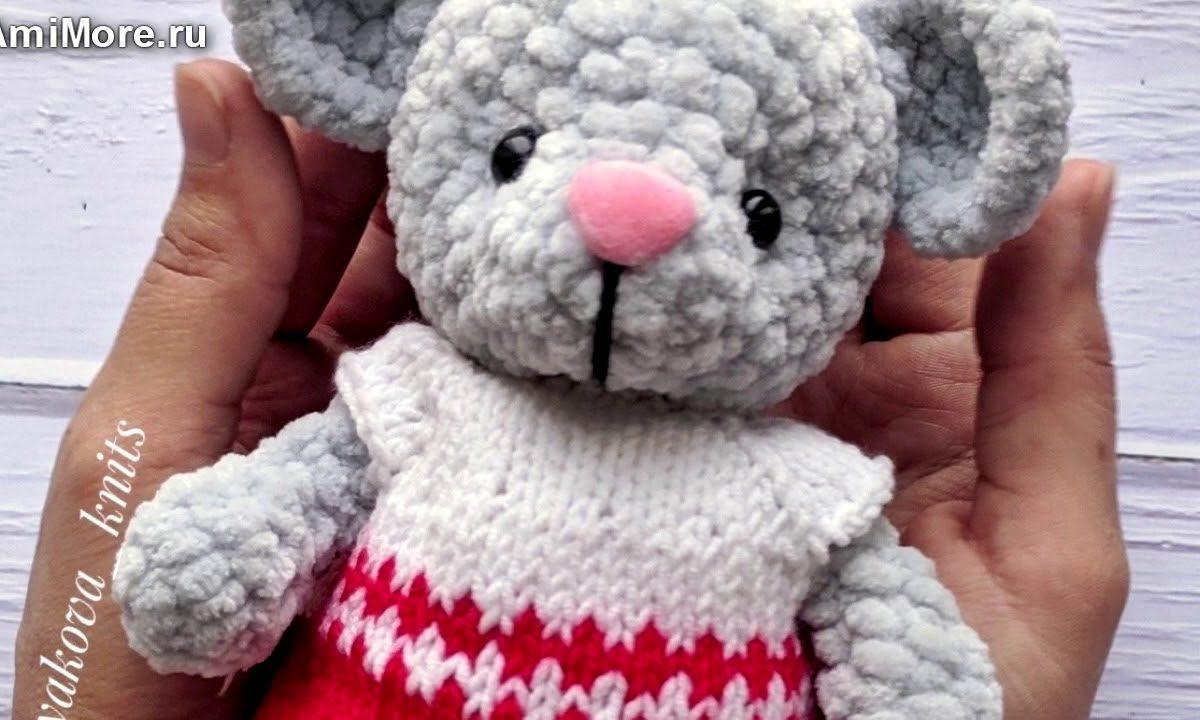 Амигуруми: схема Мышка малышка. Игрушки вязаные крючком — Free crochet patterns.