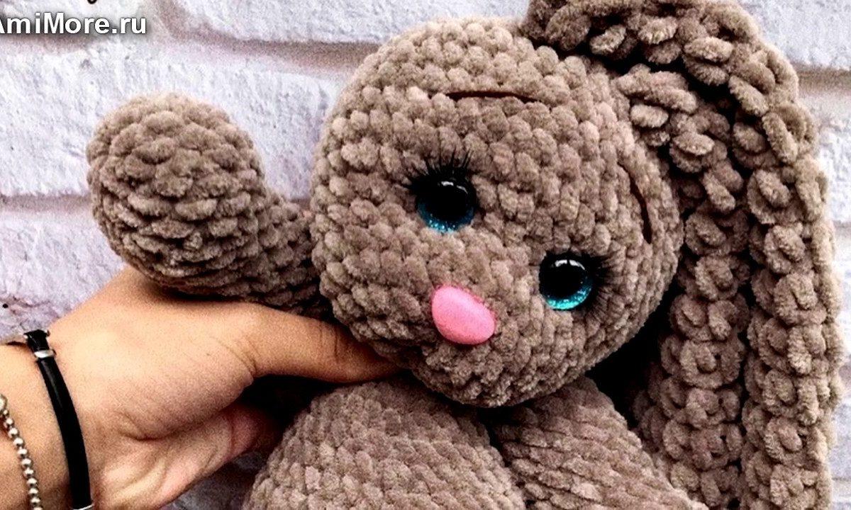 Амигуруми: схема Плюшевый зайка. Игрушки вязаные крючком — Free crochet patterns.