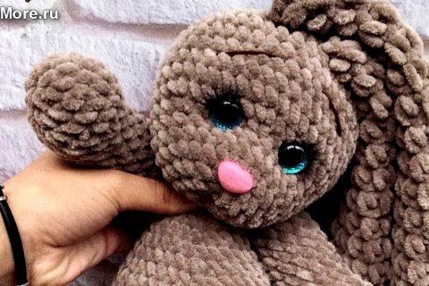 Амигуруми: схема Плюшевый зайка. Игрушки вязаные крючком — Free crochet patterns.