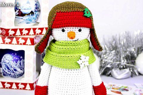Амигуруми: схема Снеговик. Игрушки вязаные крючком — Free crochet patterns.