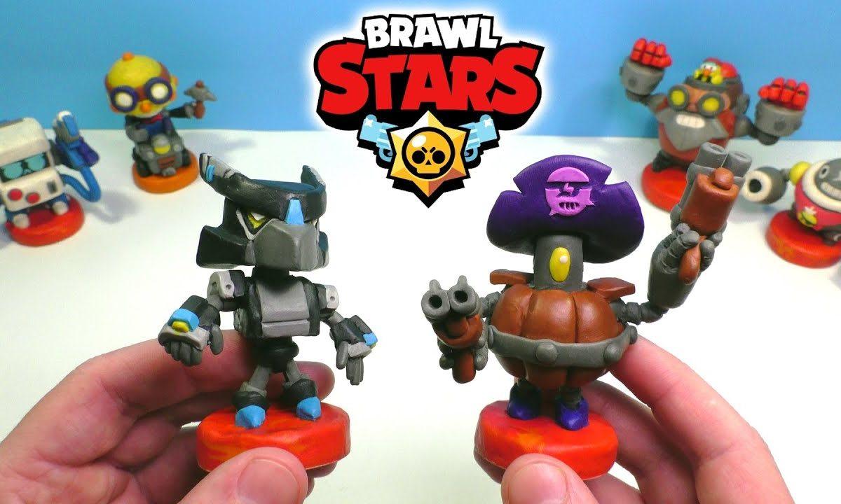 BRAWL STARS — Ворон Меха и Дэррил | Бравл Старс из пластилина