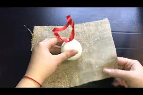 Что можно сделать из мешковины на новый год