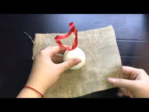 Что можно сделать из мешковины на новый год