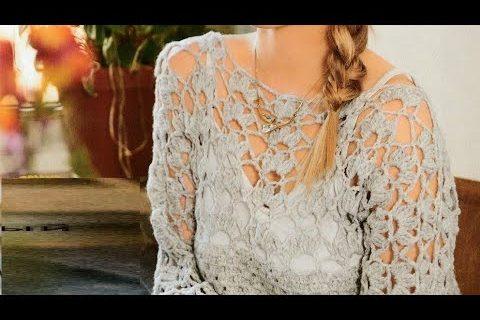 Crochet pattern for pullover — Узор крючком для пуловера