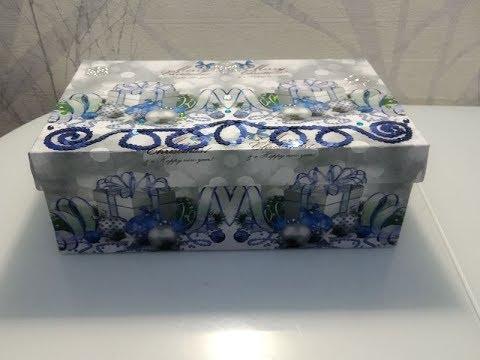 Декупаж обувной коробки.