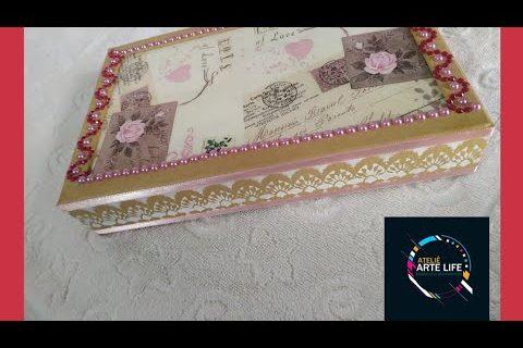 Decoupage em Acetato Transparente /Caixa Decorativa