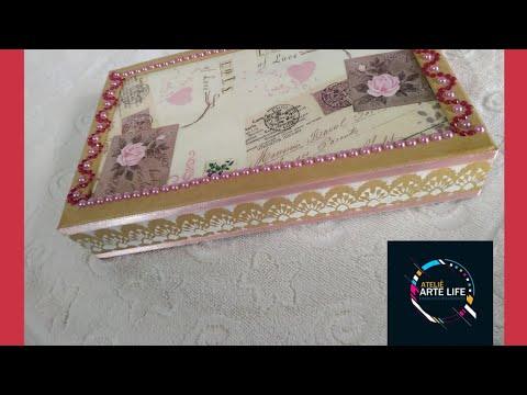 Decoupage em Acetato Transparente /Caixa Decorativa