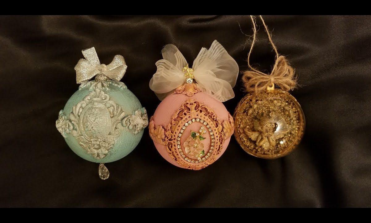 Декор новогодних шаров. DIY.  Decor Christmas balls.