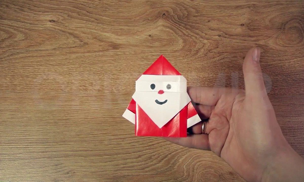 Дениз kids show — Как сделать оригами Деда Мороза