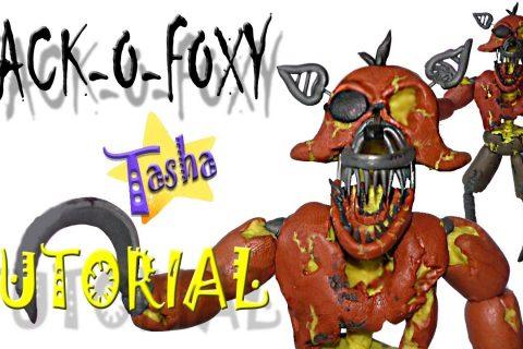 Джек-О-Фокси ФНАФ из пластилина Туториал Jack-O-Foxy FNAF VR Help Wanted from Plasticine Tutorial