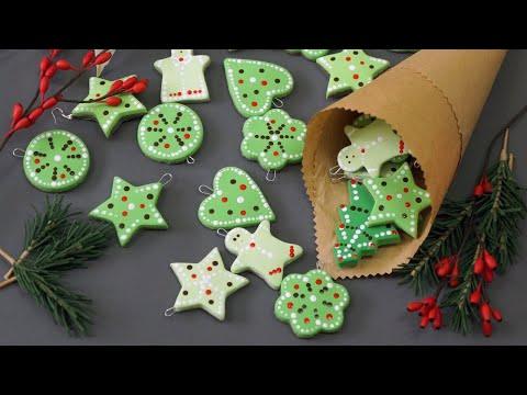 ЕЛОЧНАЯ ИГРУШКА «имбирное печенье» из полимерной глины