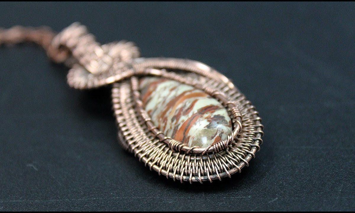 Handmade wire jewelry. Wire wrapped pendant