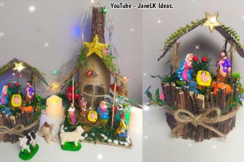 Hermoso ADORNO NAVIDEÑO Utilizando ramas secas ? Pesebre Navideño!