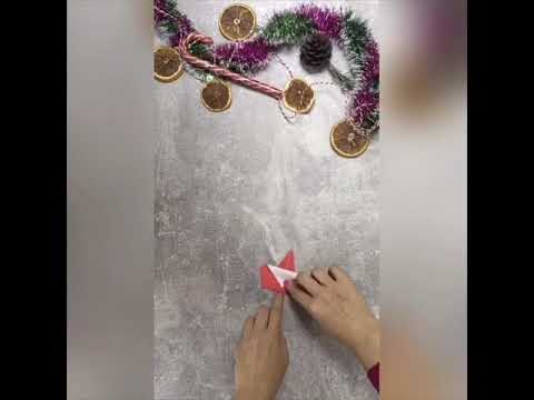 Как сделать оригами Дед Мороз/DIY/Новый год