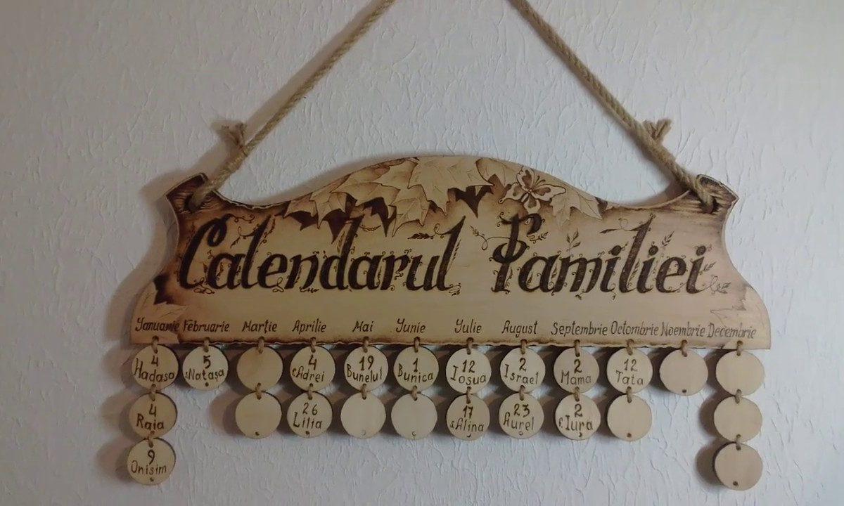 Как заработать выжиганием? Семейный календарь,.family calendar.