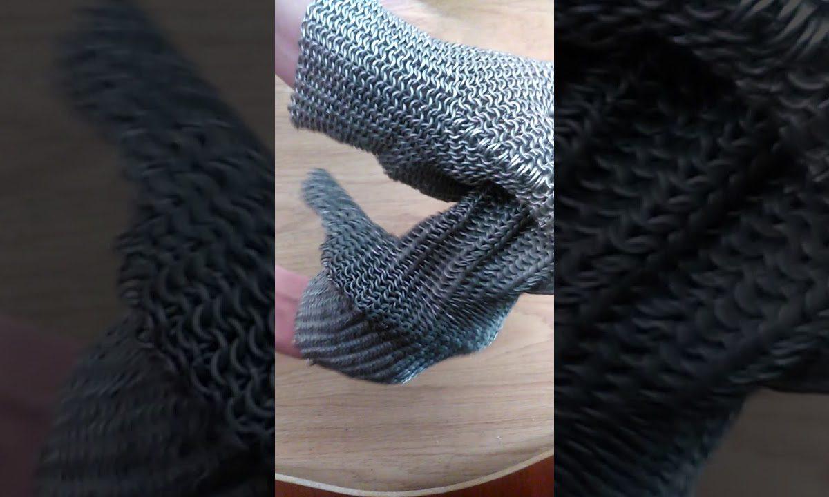 Кольчужное плетение. Перчатки.