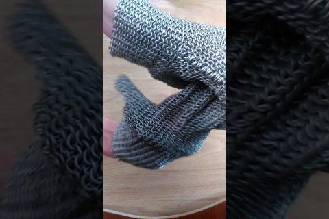 Кольчужное плетение. Перчатки.