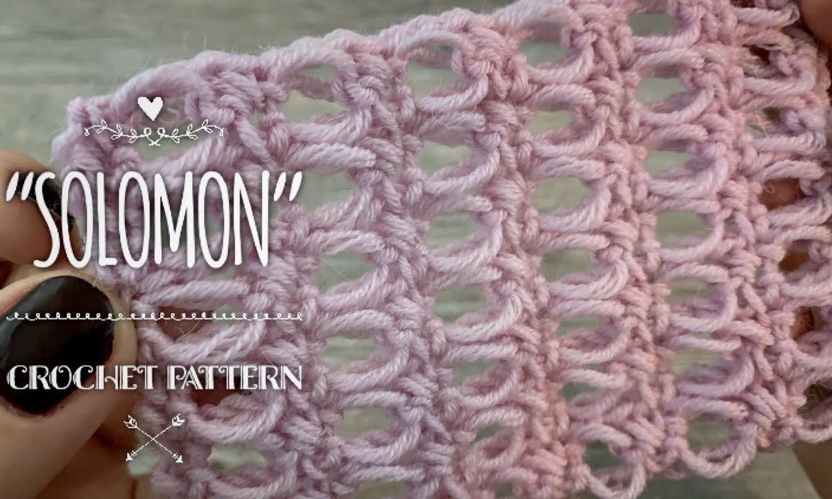 Красивейший узор крючком «Solomon»: ОЧЕНЬ ПРОСТО! / ЭКСКЛЮЗИВ ? / EASY BEAUTIFUL CROCHET PATTERN