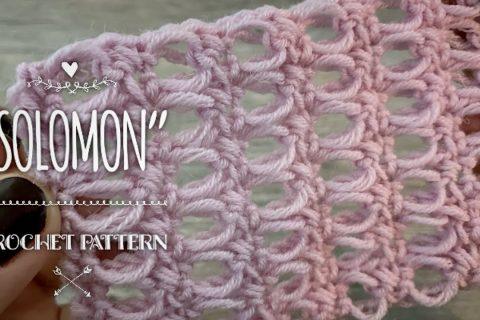 Красивейший узор крючком «Solomon»: ОЧЕНЬ ПРОСТО! / ЭКСКЛЮЗИВ ? / EASY BEAUTIFUL CROCHET PATTERN