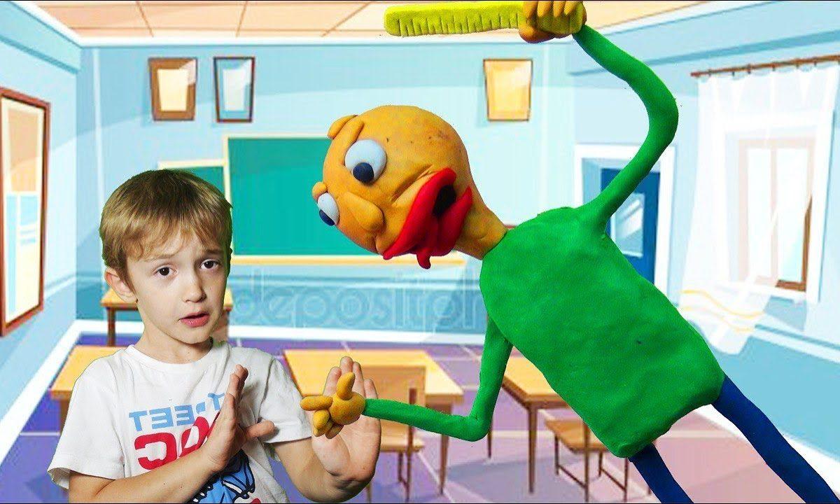ЛЕПИМ БАЛДИ из игры Baldi’s Basics David ЛЕПКА Show