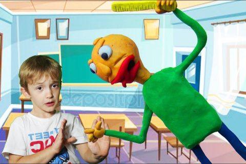 ЛЕПИМ БАЛДИ из игры Baldi’s Basics David ЛЕПКА Show