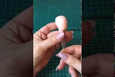 Лепка лица из мастики. Часть 1