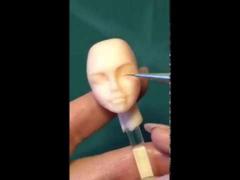 Лепка лица из мастики. Часть 2