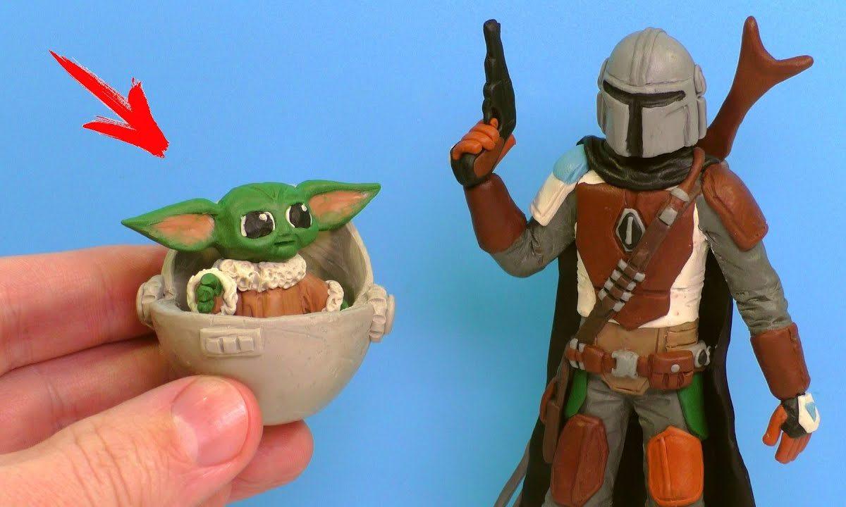 МАНДАЛОРЕЦ и МАЛЫШ ЙОДА — Лепим из пластилина | The Mandalorian