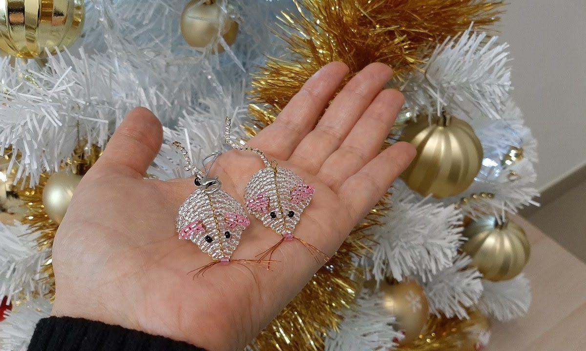 МЫШКА из БИСЕРА своими руками — мастер-класс для начинающих