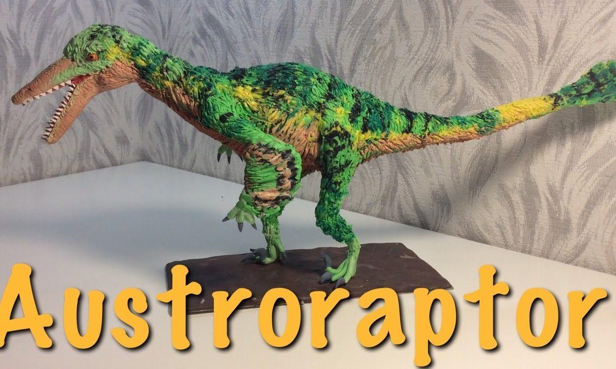 Making Austroraptor Tutorial (Clay-Art) Dinosaurs ? from clay Австрораптор Видео Лепка динозавров