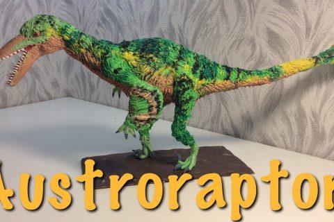 Making Austroraptor Tutorial (Clay-Art) Dinosaurs ? from clay Австрораптор Видео Лепка динозавров