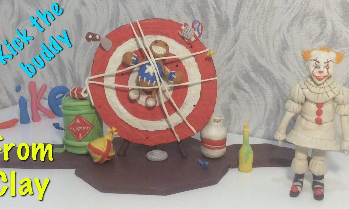 Making Kick The Buddy from Clay Tutorial Send the power don’t even think about stopping Видео Лепка