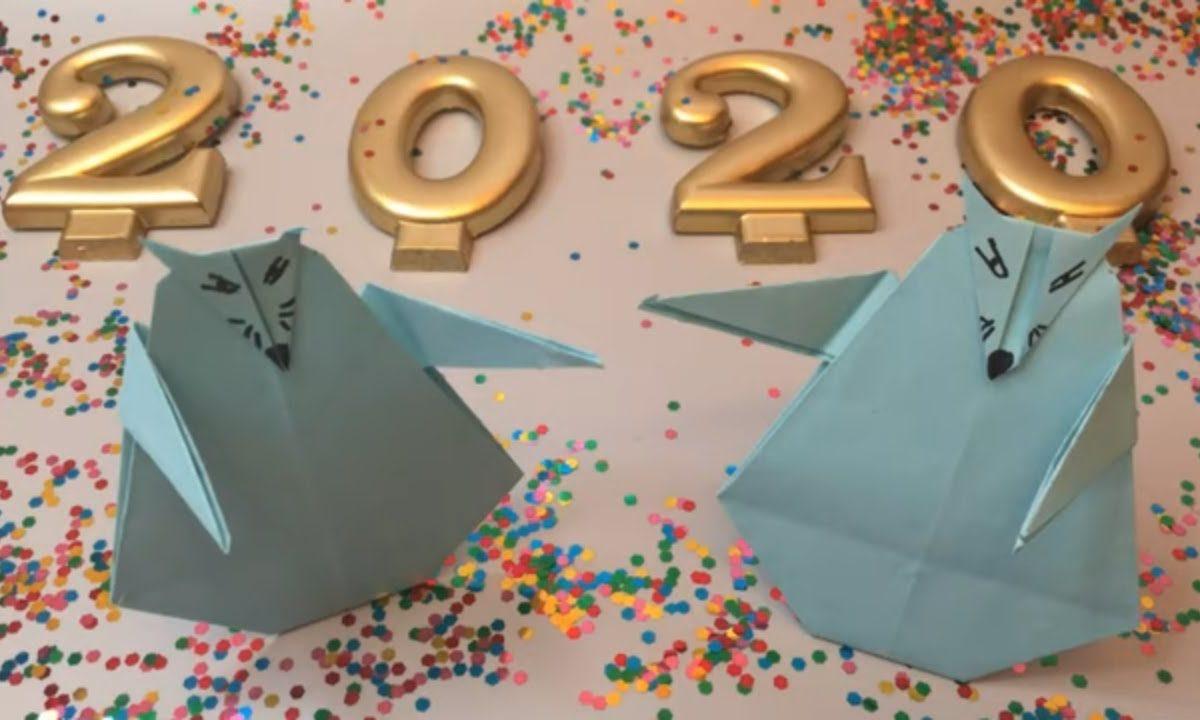 Mause-origami, symbol of 2020. Мышка -оригами, символ 2020 года