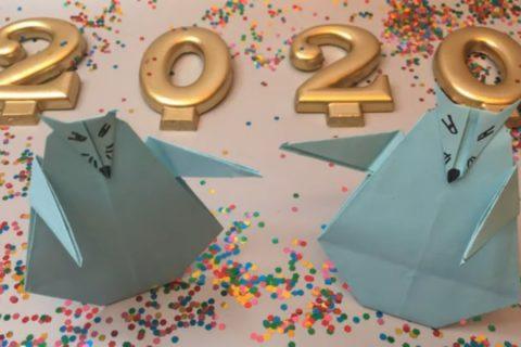 Mause-origami, symbol of 2020. Мышка -оригами, символ 2020 года