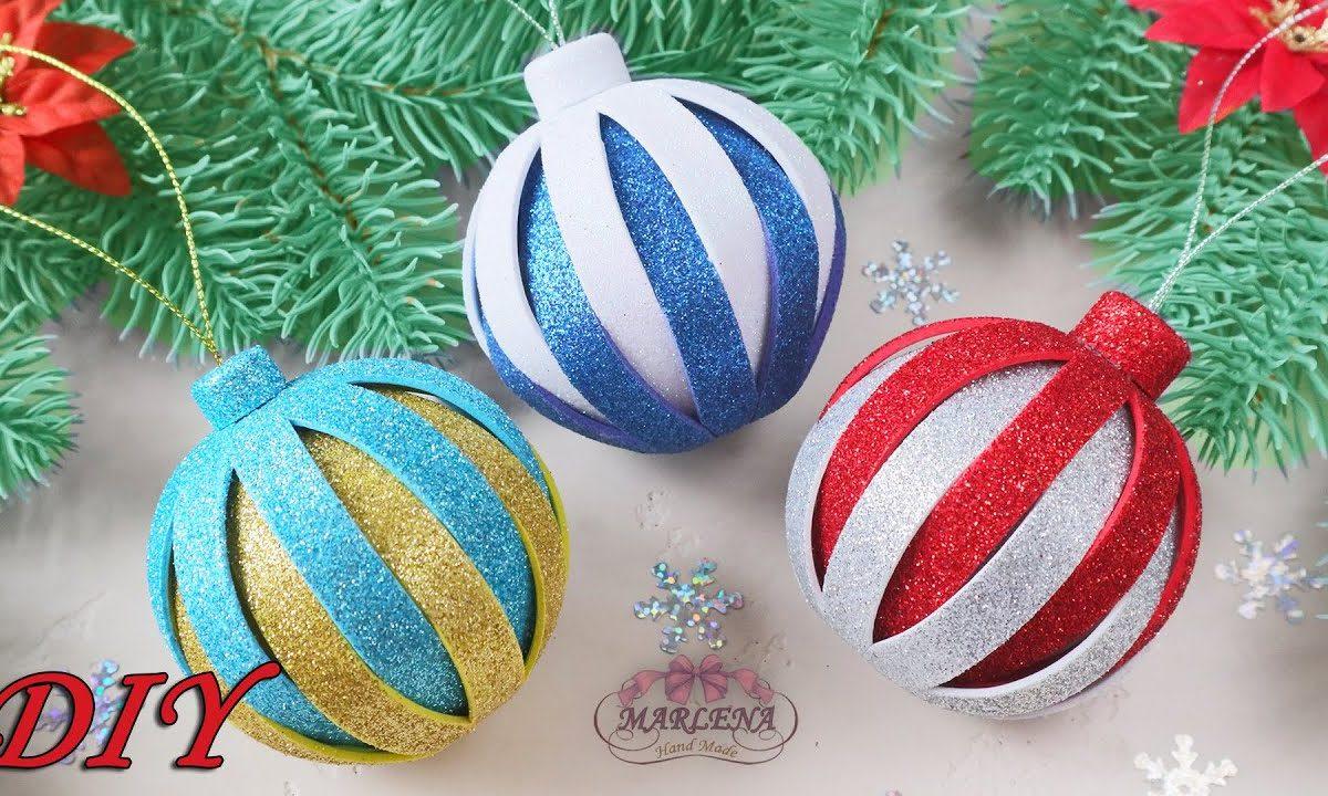 ? НОВОГОДНИЕ ИГРУШКИ из фоамирана ? Christmas Ornamets DIY