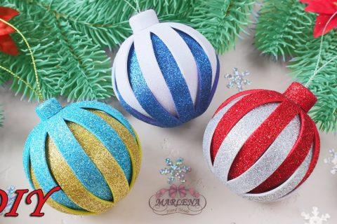 ? НОВОГОДНИЕ ИГРУШКИ из фоамирана ? Christmas Ornamets DIY