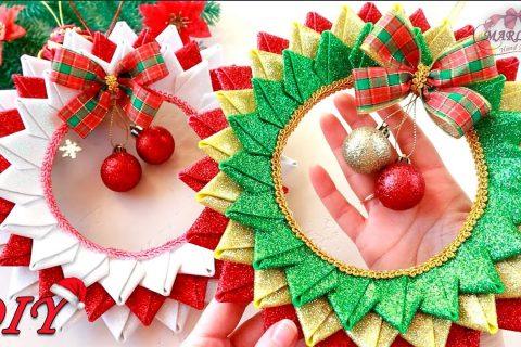 НОВОГОДНИЙ ❄ РОЖДЕСТВЕНСКИЙ ВЕНОК из фоамирана/Christmas wreath