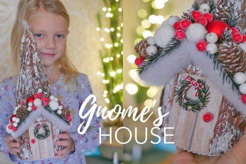 Новогодняя поделка домик гномика // diy tsvoric