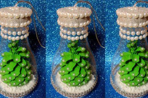 Новогоднее украшение из пластиковой бутылки. Новогодние идеи.