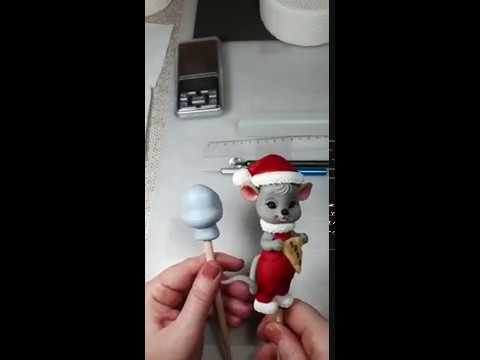 Новогодний кондитерский марафон — Лепка мышонка в мешочке (Ч.1)