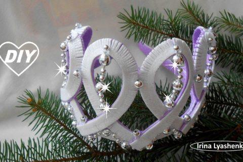 ?Новогодняя корона из фома?diy crown headband?diy coroa cabeça?diadema de corona/280