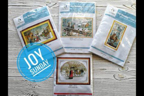 Обзор китайских наборов Joy Sunday с AlieXpress зимние сюжеты.