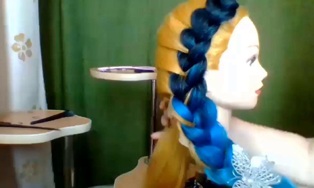 Плетение Колосок с канекалоном